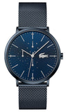 Buy Shop Lacoste Moon Blue Dial Blue Mesh Strap Watch for Men - 2011058 USA Online