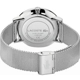 Buy Shop Lacoste Moon Multifunction White Dial Silver Steel Strap Watch for Men - 2011025 USA Online