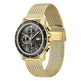 Buy Shop Lacoste Neoheritage Chronograph Black Dial Gold Mesh Strap Watch for Men - 2011254 USA Online
