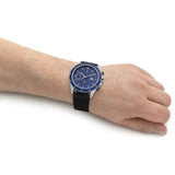 Buy Shop Lacoste Neoheritage Chronograph Blue Dial Black Silicone Strap Watch for Men - 2011252 USA Online