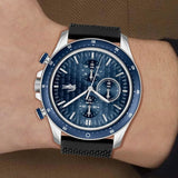 Buy Shop Lacoste Neoheritage Chronograph Blue Dial Black Silicone Strap Watch for Men - 2011252 USA Online