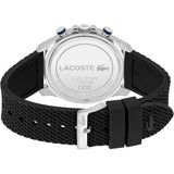 Buy Shop Lacoste Neoheritage Chronograph Blue Dial Black Silicone Strap Watch for Men - 2011252 USA Online