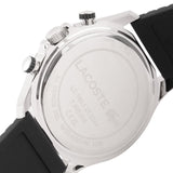 Buy Shop Lacoste Neoheritage Chronograph Blue Dial Black Silicone Strap Watch for Men - 2011252 USA Online
