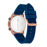 Buy Shop Lacoste Neoheritage Chronograph Blue Dial Blue Silicone Strap Watch for Men - 2011253 USA Online