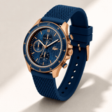Buy Shop Lacoste Neoheritage Chronograph Blue Dial Blue Silicone Strap Watch for Men - 2011253 USA Online