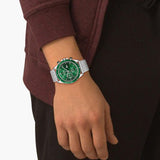 Buy Shop Lacoste Neoheritage Chronograph Green Dial Silver Steel Strap Watch for Men - 2011255 USA Online