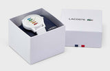 Buy Shop Lacoste Polaroid White Dial White Rubber Strap Watch for Men - 2011130 USA Online