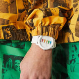 Buy Shop Lacoste Polaroid White Dial White Rubber Strap Watch for Men - 2011130 USA Online