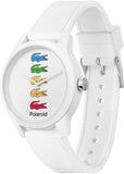 Buy Shop Lacoste Polaroid White Dial White Rubber Strap Watch for Men - 2011130 USA Online