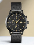 Buy Shop Lacoste Replay Black Dial Black Steel Strap Watch for Men - 2011194 USA Online
