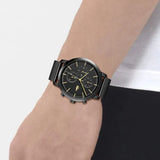Buy Shop Lacoste Replay Black Dial Black Steel Strap Watch for Men - 2011194 USA Online