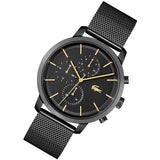 Buy Shop Lacoste Replay Black Dial Black Steel Strap Watch for Men - 2011194 USA Online