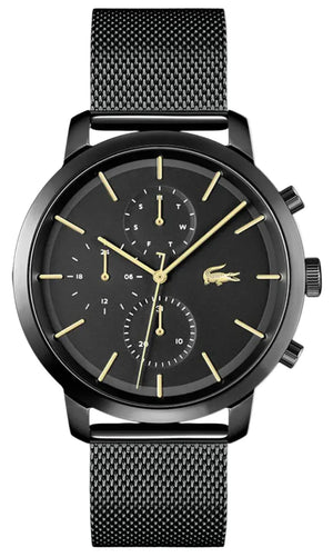 Buy Shop Lacoste Replay Black Dial Black Steel Strap Watch for Men - 2011194 USA Online