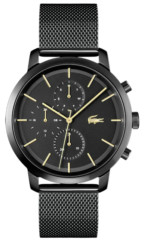 Buy Shop Lacoste Replay Black Dial Black Steel Strap Watch for Men - 2011194 USA Online