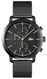 Buy Shop Lacoste Replay Black Dial Black Steel Strap Watch for Men - 2011194 USA Online
