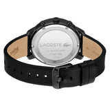 Buy Shop Lacoste Replay Chronograph Black Dial Black Leather Strap Watch for Men - 2011177 USA Online