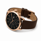 Buy Shop Lacoste Replay Chronograph Black Dial Brown Leather Strap Watch for Men - 2011257 USA Online