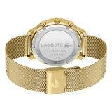 Buy Shop Lacoste Replay Chronograph Black Dial Gold Steel Strap Watch for Men - 2011195 USA Online