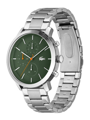 Buy Shop Lacoste Replay Green Dial Silver Steel Strap Watch for Men - 2011178 USA Online