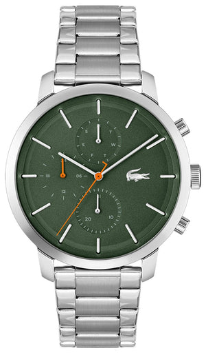 Buy Shop Lacoste Replay Green Dial Silver Steel Strap Watch for Men - 2011178 USA Online