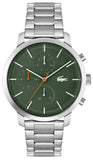 Buy Shop Lacoste Replay Green Dial Silver Steel Strap Watch for Men - 2011178 USA Online
