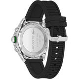 Buy Shop Lacoste Tiebreaker Chronograph Black Dial Black Silicone Strap Watch for Men - 2011152 USA Online