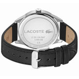 Buy Shop Lacoste Vienna Black Dial Black Leather Strap Watch for Men - 2011047 USA Online