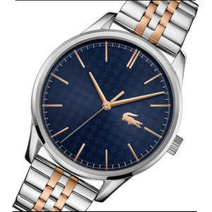 Buy Shop Lacoste Vienna Blue Dial Two Tone Steel Strap Watch for Men - 2011048 USA Online