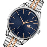 Buy Shop Lacoste Vienna Blue Dial Two Tone Steel Strap Watch for Men - 2011048 USA Online