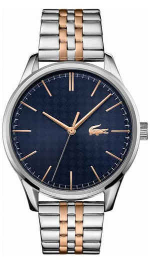 Buy Shop Lacoste Vienna Blue Dial Two Tone Steel Strap Watch for Men - 2011048 USA Online