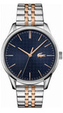 Buy Shop Lacoste Vienna Blue Dial Two Tone Steel Strap Watch for Men - 2011048 USA Online