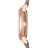 Buy Shop Marc Jacobs Baker Grey Dial Grey Leather Strap Watch for Women - MBM1318 USA Online