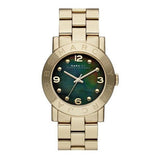 Buy Shop Marc Jacobs Amy Green Dial Gold Steel Strap Watch for Women - MBM8609 USA Online