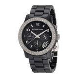 Buy Shop Michael Kors Runway Black Dial Black Steel Strap Watch for Women - MK5190 USA Online