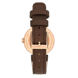 Buy Shop Gucci G Interlocking Mother of Pearl Dial Brown Leather Strap Watch For Women - YA133516 USA Online