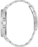Buy Shop Guess King Quartz Silver Dial Silver Steel Strap Watch For Men - GW0497G1 USA Online
