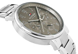 Buy Shop Tommy Hilfiger Chronograph Grey Dial Silver Steel Strap Watch for Men - 1710382 USA Online