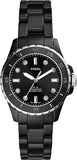 Buy Shop Fossil FB-01 Three-Hand Black Dial Black Ceramic Strap Watch for Women - CE1108 USA Online