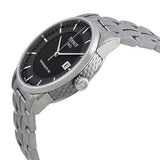 Buy Shop Tissot Luxury Powermatic 80 Black Dial Silver Steel Strap Watch for Men - T086.407.11.201.02 USA Online