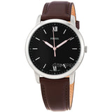 Buy Shop Fossil The Minimalist 3H Black Dial Brown Leather Strap Watch for Men - FS5464 USA Online