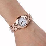 Buy Shop Marc Jacobs Mini Amy White Dial Rose Gold Steel Strap Watch for Women - MBM3078 USA Online