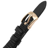 Buy Shop Emporio Armani Cleo Three-Hand Mother of Pearl Dial Black Leather Strap Watch For Women - AR11485 USA Online