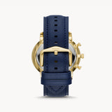 Buy Shop Fossil Neutra Chronograph Blue Dial Blue Leather Strap Watch for Men - FS5790 USA Online