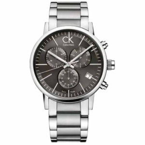 Buy Shop Calvin Klein Post Minimal Chronograph Black Dial Silver Steel Strap Watch for Men - K7627161 USA Online