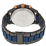 Buy Shop Fossil Nate Chronograph Blue Dial Two Tone Steel Strap Watch for Men - JR1494 USA Online