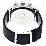 Buy Shop Calvin Klein City Chronograph Silver Dial Black Leather Strap Watch for Men - K2G271C6 USA Online