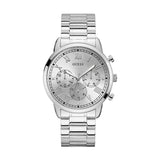 Buy Shop Guess Hendrix Silver Dial Silver Steel Strap Watch for Men - GW0066G1 USA Online