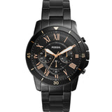 Buy Shop Fossil Grant Sport Chronograph Black Dial Black Steel Strap Watch for Men - FS5374 USA Online