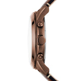 Buy Shop Fossil Grant Chronograph White Dial Brown Leather Strap Watch for Men - FS5344 USA Online
