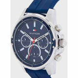 Buy Shop Tommy Hilfiger Mason Blue Dial Blue Rubber Strap Watch for Men - 1791791 USA Online